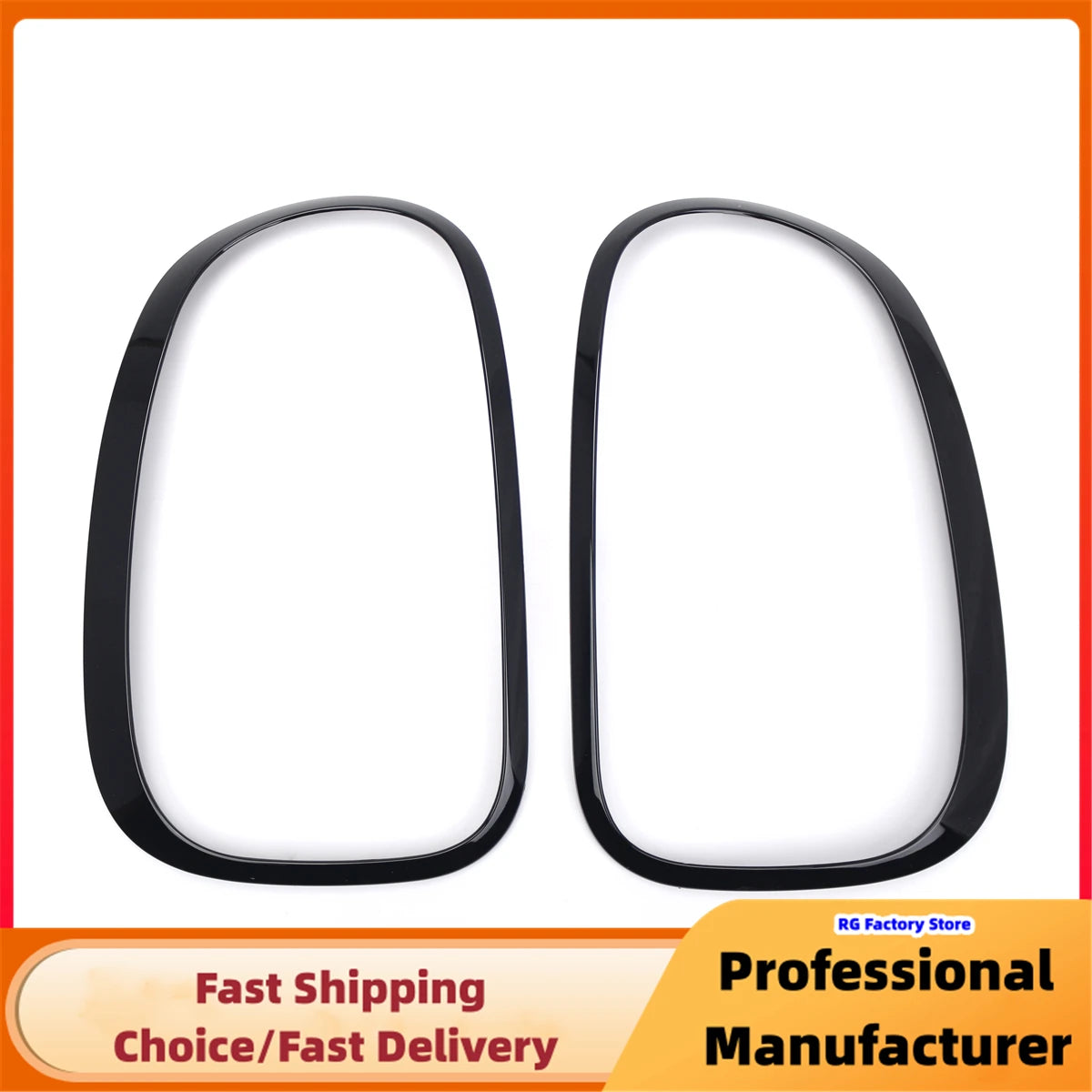 1Pair Headlamp Tailight Bezel Decor Cover For MINI R60 Cooper Countryman 2011-2016 Headlight Ring Bezel Trim Surround Cover