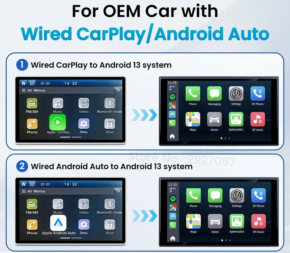 HDMI CarlinKit Android 13 CarPlay Ai Box SDM660 6225 Wireless CarPlay Android Auto Video TV Streaming Box for OEM Car 8G+128G