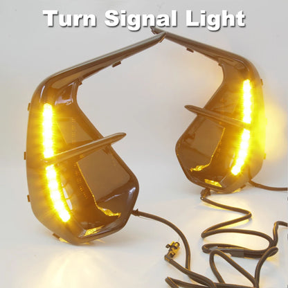 Fit 2022-2024 Subaru BRZ Dual Color LED Fog Light DRL/Turn Signal Bezel fog Lamp