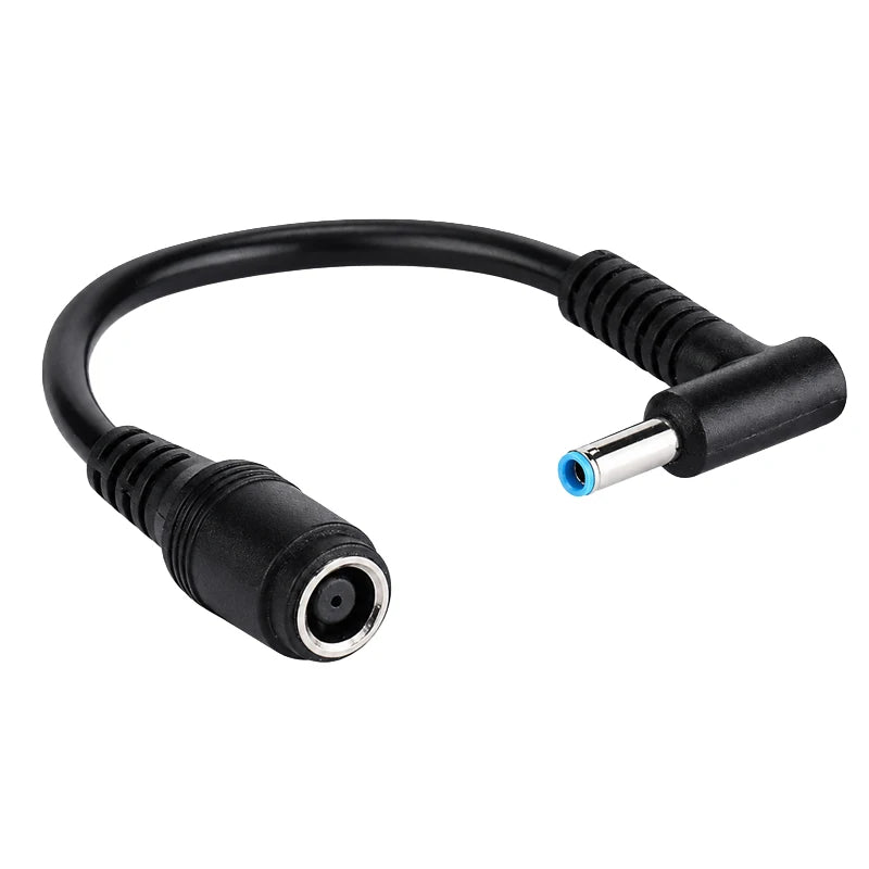 7.4x5.0mm to 4.5x3.0mm Tip DC Power Adapter Charger Connector for HP Laptop Stream Spectre Pavilion Envy Elitebook Split Chrome