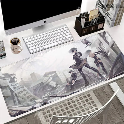 Game NieR:Automata 2B Larger Mousepad Xxl Gaming Keyboard Computer Desk Mat Accessories Game Mouse Pad Office Carpet BigMousepad