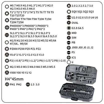 Precision Screwdriver Set, Laptop Tool Kit, 152/25 in 1 Professional Computer Screwdriver Repair Kit T5 T6 Torx Screwdriver