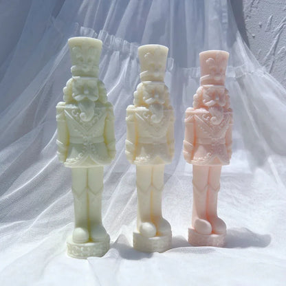 Nutcracker Silicone Candle Mold Dinner Soy Wax Silicone Mould Christmas Ornaments Christmas Decor Silicone Mold