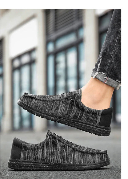 Men 2025 New Leisure Sneakers Spring Summer Breathable Lightweight Outdoor Canvas Shoes Large Size Men's Shoes Walking Loafers