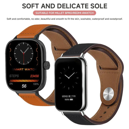 for Redmi watch 5 Leather Band for redmi watch 4 Smart Watch correas Strap Accessoeies for Xiaomi Mi band 9pro 8pro