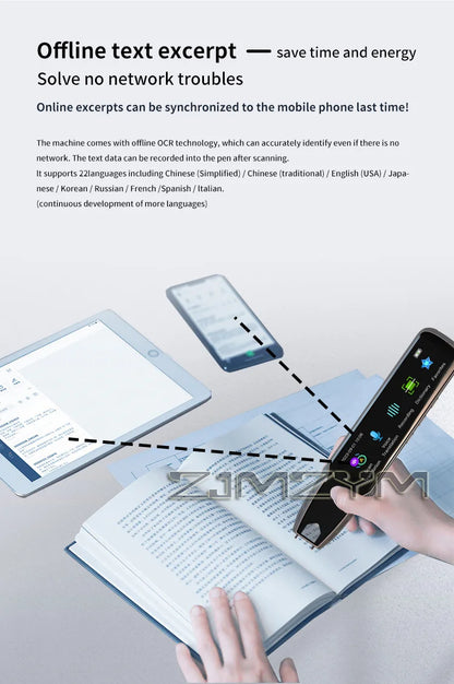 Handheld Multilingual Translation Pen With Touchscreen Offline Scan For Translation Pen Multi-language / ScanningDictionary Pen