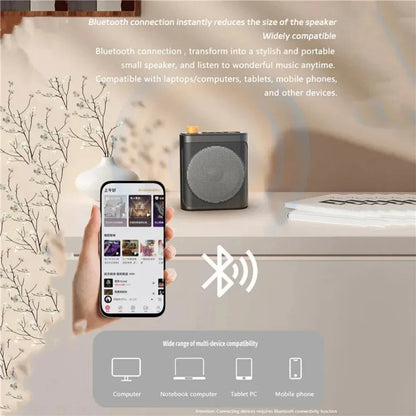M29 Bluetooth Portable Voice Amplifier Mini Wireless Megaphone Speaker With Lavalier Microphone for Teachers Tour Guides Coaches