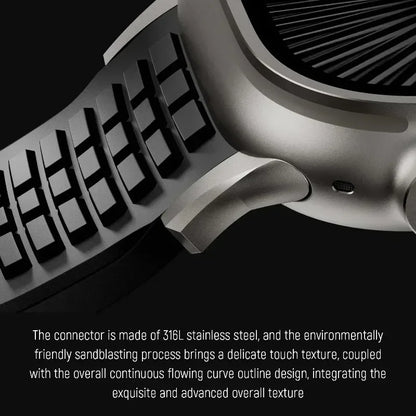 Silicone Band for Apple Watch Ultra 3/2 49mm Strap Men Sport Bracelet for Iwatch 11 10 9 8 7 6 5 Se 46mm 45mm 44mm  Watchband