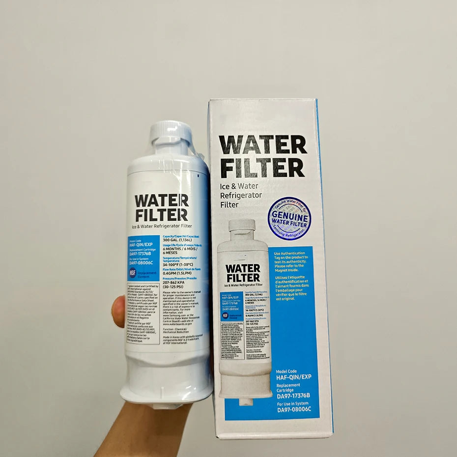 4 PCS DA97-17376B Refrigerator Water Filter Compatible For Samsung HAF-QIN/EXP, HAF-QIN, DA97-08006C, RF28R7351SG, RF23M8070SR