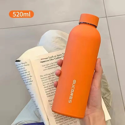 American Style Dual-Layer Stainless Steel Cup Portable Water Bottle Sports Wide Mouth Insulated Thermos Flask for Outdoor Use