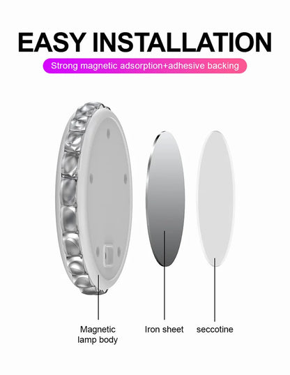 Car reading lights, LED interior sound controlled ambient lights, car trunk lighting, wireless wiring free decorative lights