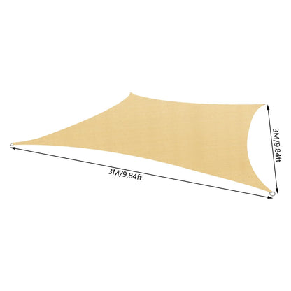 9.84*9.84ft Sun Shade Sails, Foldable Super Sun Shade Sail, Square Sun Shade Sail For Outdoor Garden Beach Camping