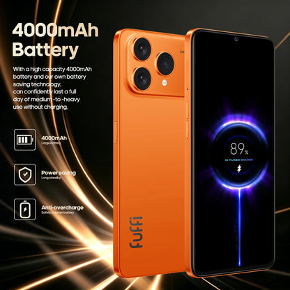 FUFFI Global Vision M17 Pro Max Smartphone Android 8GB RAM 256GB ROM 6.53 Inch Phone 24MP+48MP Dual SIM 4G Network Mobile Phones