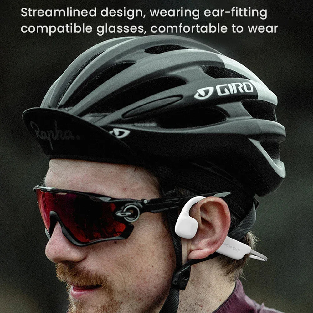 Bone Conductive Wireless Earphones Bluetooth 5.2 Open Headphones Sports Headset Waterproof Earhooks Headworn Loop