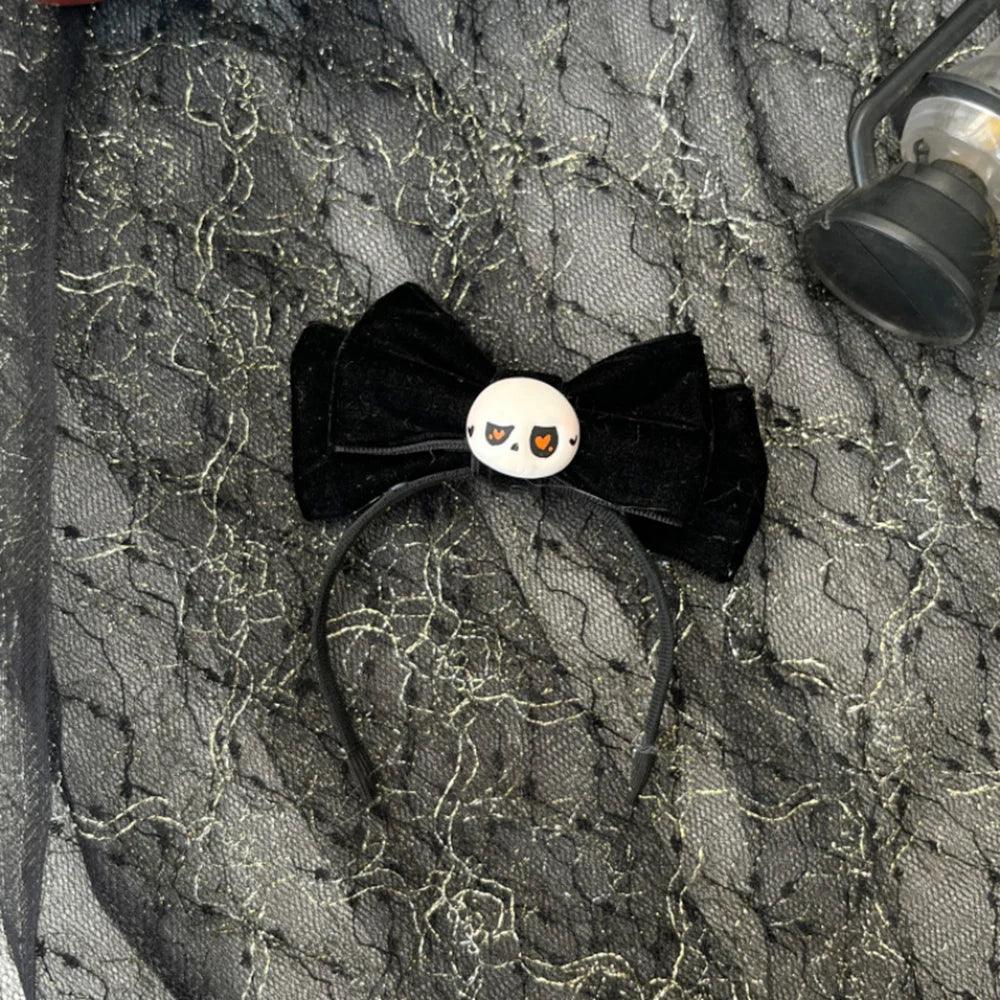 Halloween Themed For Labubu Headwear Halloween Ghost Skull Funny Headwear Mini Doll DIY Head Inserted Hair Hoop Accessory