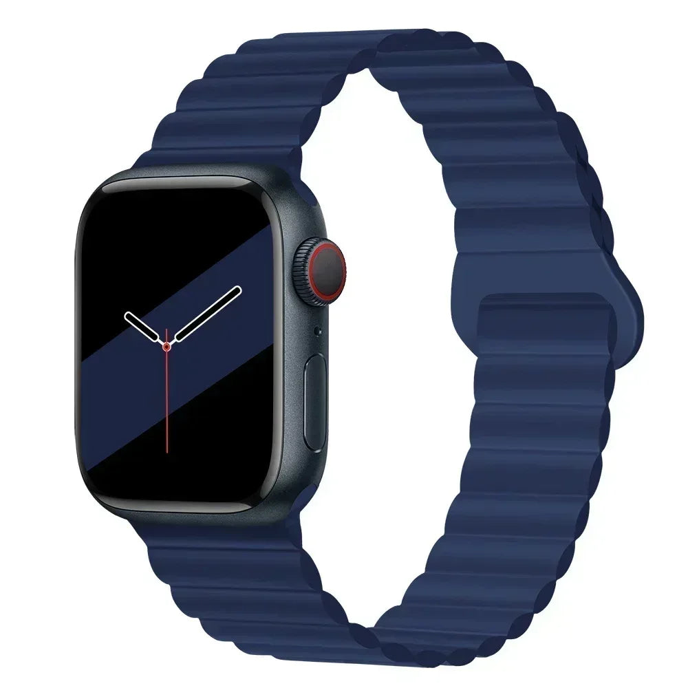 NEW Original Liquid Silicone Magnetic bands for Apple watch band Ultra 2 Series 9 SE iwatch 42mm 44mm 45mm 49mm 38mm 40mm 41mm