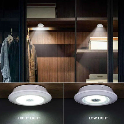 3W Super Bright Cob Under Cabinet Light LED Wireless Remote Control Dimmable Wardrobe Night Lamp Home Bedroom Closet Kitchen