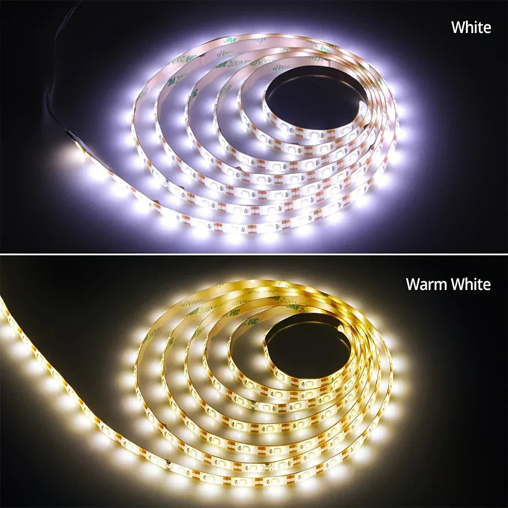 Led Strip Lights Touch Switch Dimmer USB DC5V 30LEDs/m 2835 Flexible Lights Tape Ribbon For Room Kitchen Cabinet Lighting Decor