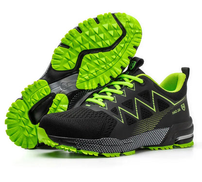 Oulylan Puncture Proof Work Safety Boots Man Breathable Work Shoes Male Men's Fashion Safety Shoes  Steel Toe Sneakers