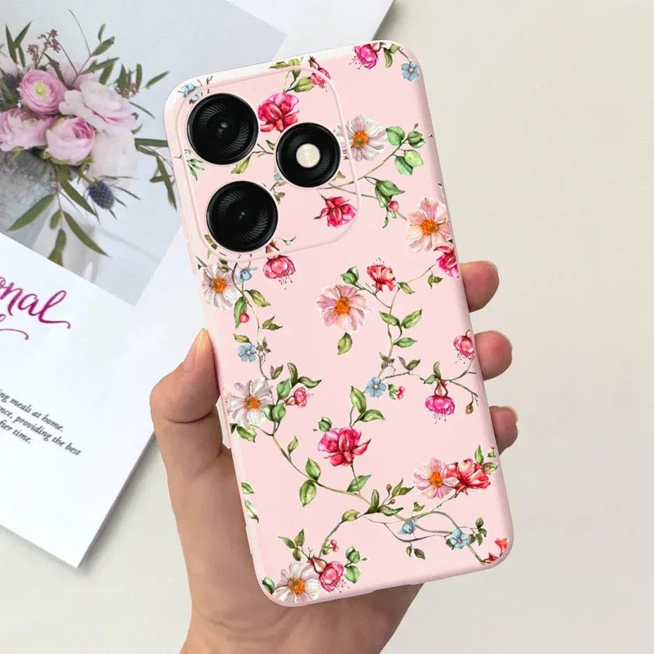 For Tecno Spark 20 Case Spark 20C BG7n Prety Girls Butterfly Painted Phone Case For Tecno Spark 20 Pro Spark20 C Soft TPU Fundas
