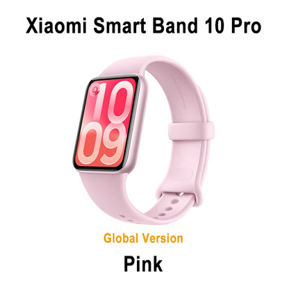 Global Version Xiaomi Smart Band 10 Pro 1.74'' AMOLED Bluetooth Smartwatch GPS Health Monitoring Fitness Tracker Miband Bracelet