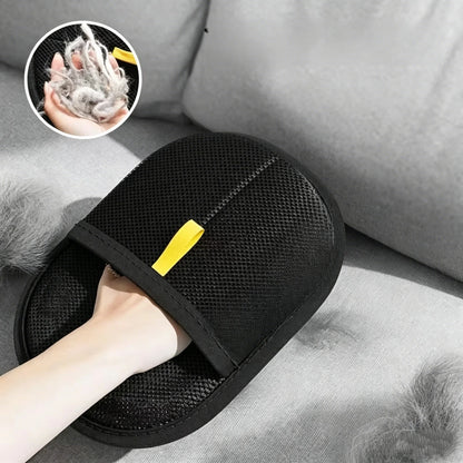 2pcs Cat Grooming Gloves Electrostatic Pet Hair Removal Brush for Cleaning Sofa Carpet clothes Double-sided Pet Hair Remover