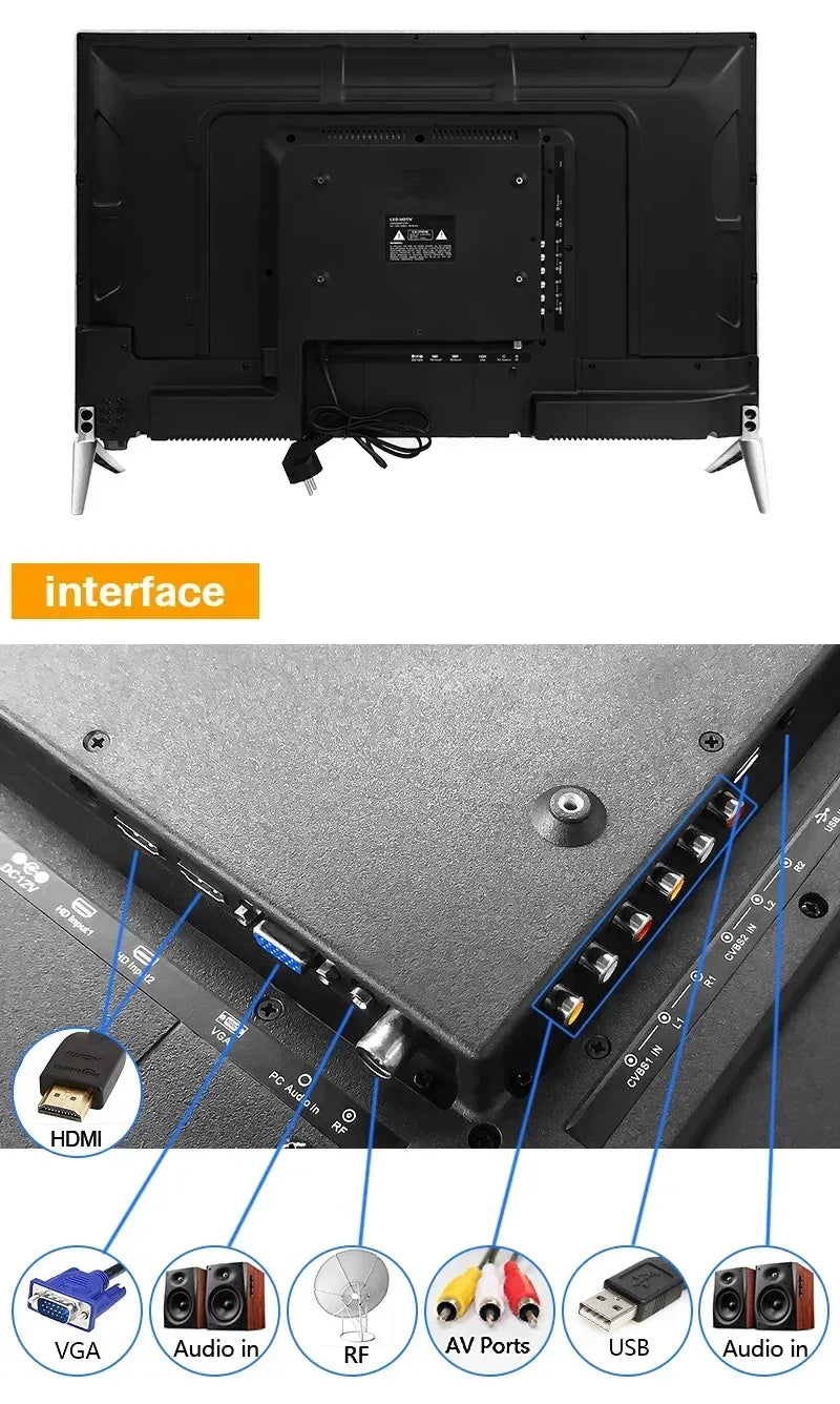 Tengo 22/24/32/39/40/42/43/49/50/55/65 Inch Led Tv Lcd Tv Television New Model