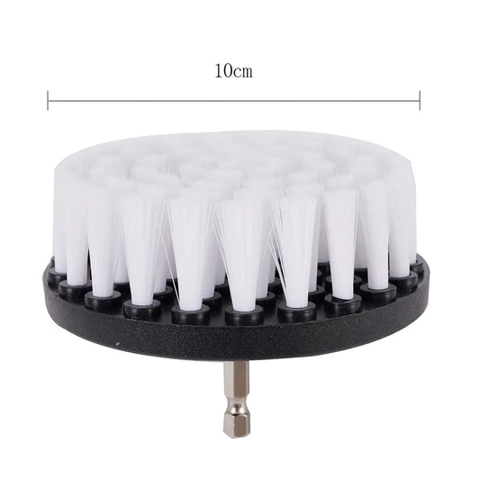 1pc Soft Drill Brush Attachment 4inch For Cleaning Carpet & Leather And Upholstery Glass Car Tires Electric Scrubber Drill by PDG ibma