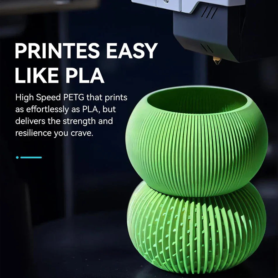 JAYO PETG 3D Filament 1.75MM High Speed PETG 3D Printer Filament 5Rolls High Flow Speedy Matte Effect 3D Printing Mateials