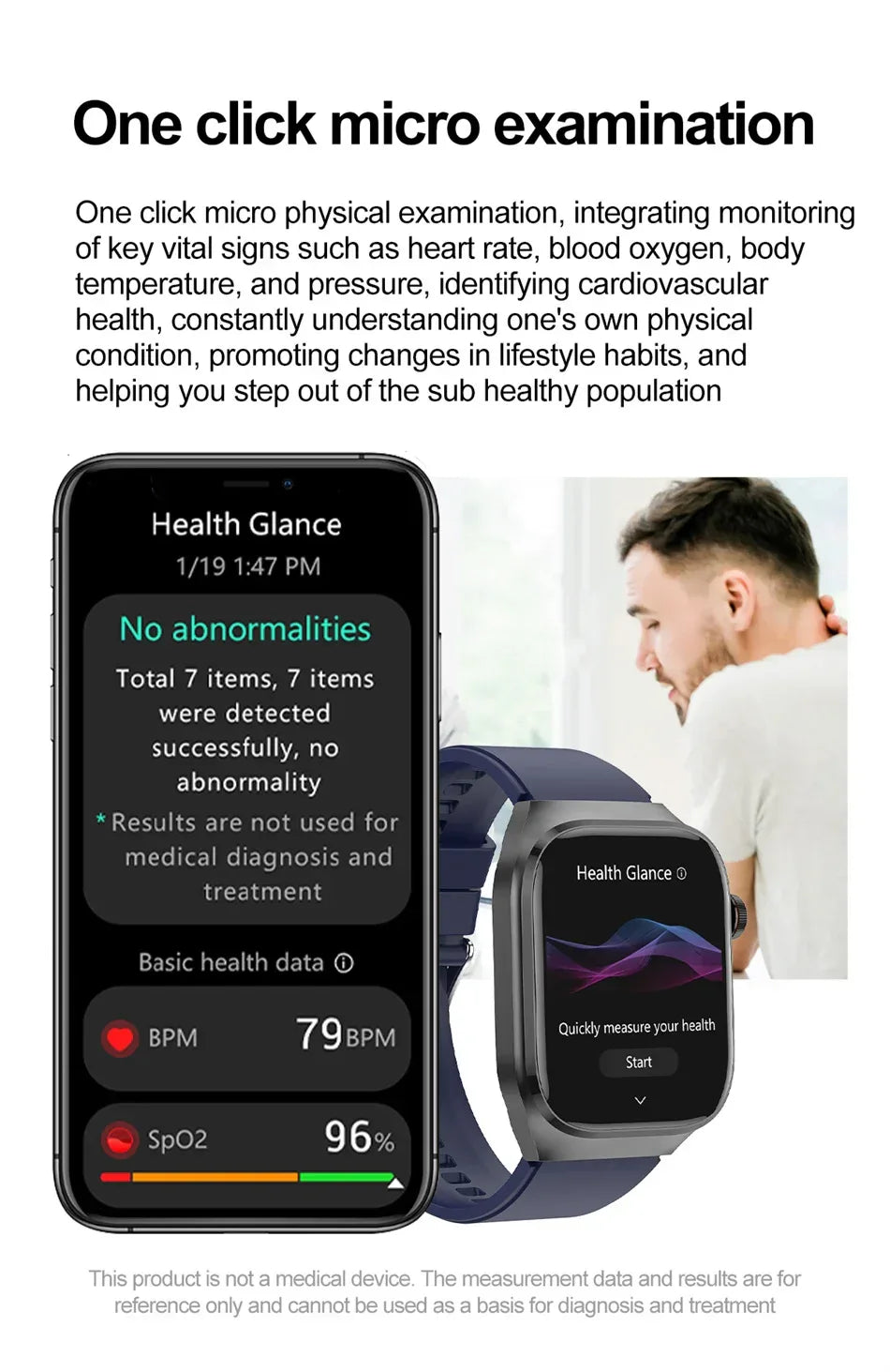 2026 New Professional-Grade Smart Watch Men ECG+PPG Uric Acid Body Fat Health Analysis IP68 Waterproof AMOLED Smartwatch Women