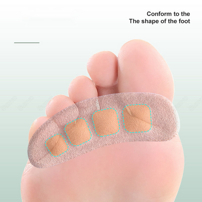 1/2Pair Silicone Pads Forefoot for Women's Shoes Non-slip Insert Self-adhesive Heel Gel Insoles Heels Sandals Anti-Slip Foot Pad