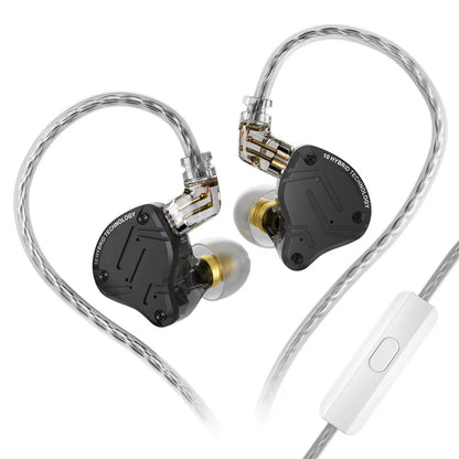 KZ ZS10 Pro X Wired Earphones HIFI Stereo Bass Muisc Sport Headphones Monitor Stage Live Metal Earbuds Gaming Headset PK ZSN PRO