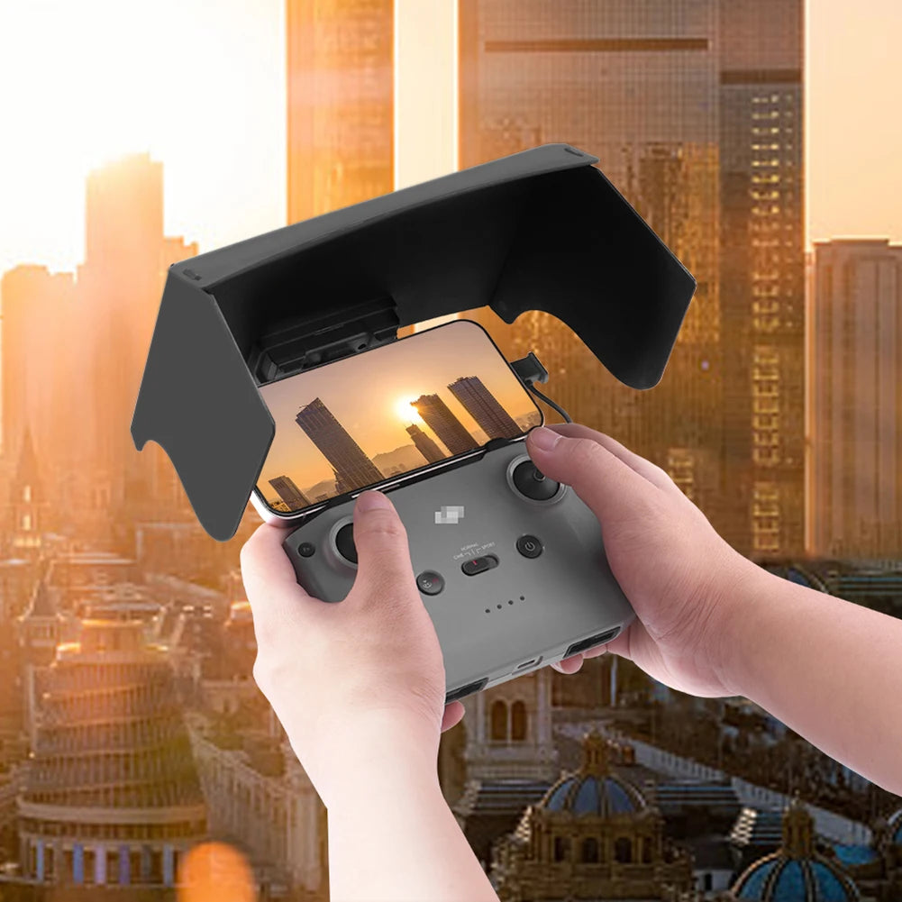 For DJI Mavic 3/Mini 2/Air 2/Air 2S/Mini 3 Pro RC-N1 Remote Controller Hood Sun Shade Mobile Phone Monitor Light Cover Drone