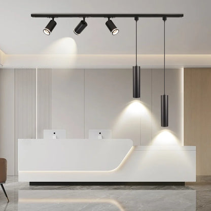 Led Track Light GU10 Spotlight 110V 220V Track Pendant Indoor for Home Decor Kitchen Bedroom Ceiling Lamp Fixture Track Lighting