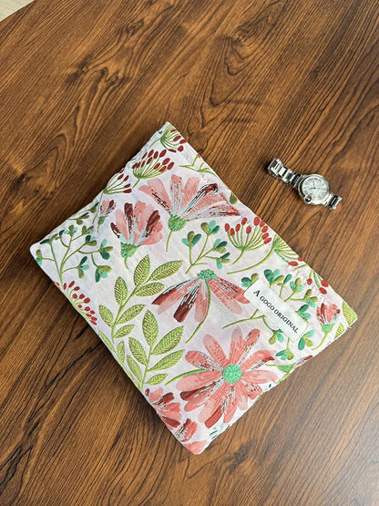 Ins Floral Cosmetic Bag Women Clutch Bag Makeup Bags Portable Skincare Storage Bags Toilet Bag Makeup Pouch Travel Organizer