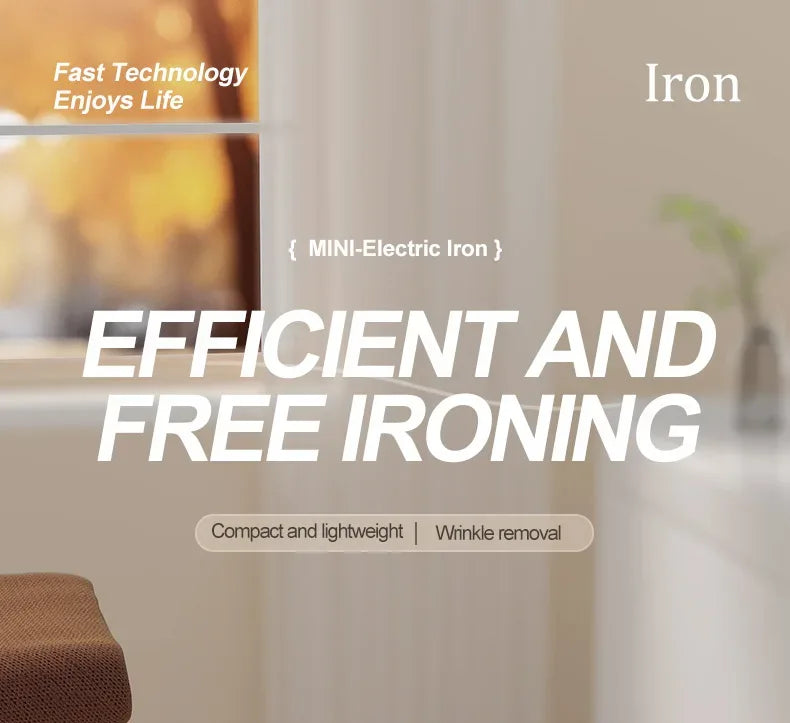 Multi functional handheld iron USB mini hanging iron fast heating travel with handle home clothing fabric ironing machine