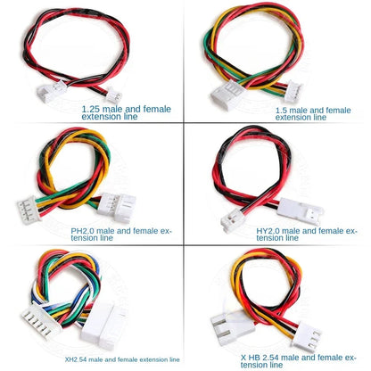 1.25/1.5/HY/PH2.0/XH/XHB/Dupont/SM2.54/2510/VH3.96 Connector Cable 2-6P Plug Socket Male Female Wire Connector Extension Cable
