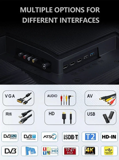 【Hot】Manufacture High Definition LED & LCD Smart TVs 19 24 32 43 50 55 60 65 Inch 2K 4K Android Smart Large Screen TV
