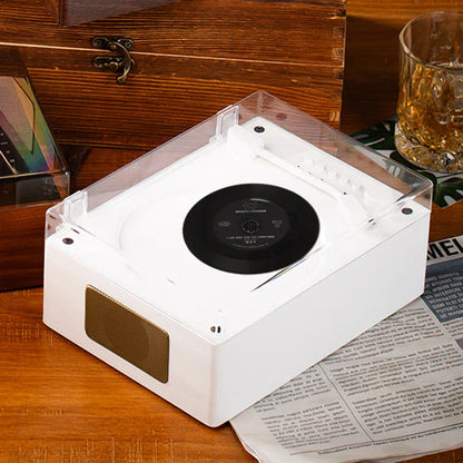 Retro CD Player Rechargeable Support CD BT USB 3.5mm AUX Portable CD Player Bluetooth-Compatible 5.0 Wireless Speaker Home Decor