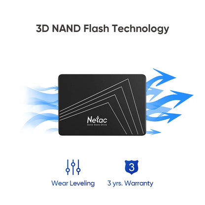 Netac SATA3 SSD 2.5‘‘ 2tb 1tb HD Hard Disk SATA HDD 512gb 256gb 128gb 480gb 960gb Internal Solid State Hard Drive for Laptop PC