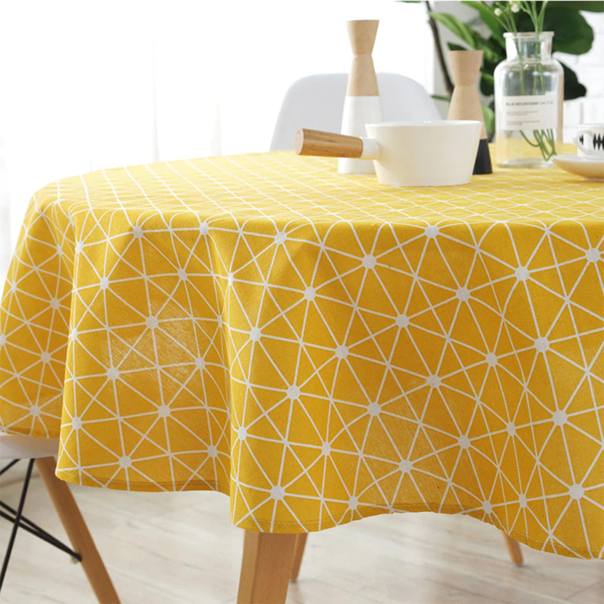Round Tablecloth Washable Table Cloth Decorative Table Cover for Wedding Holiday Christmas Party Picnic Dining Room Table Covers