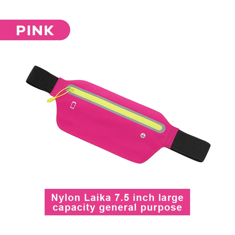 Sports waist pack Multi-functional outdoor running mobile phone men's and women's fitness waterproof invisible pocket ultra-thin
