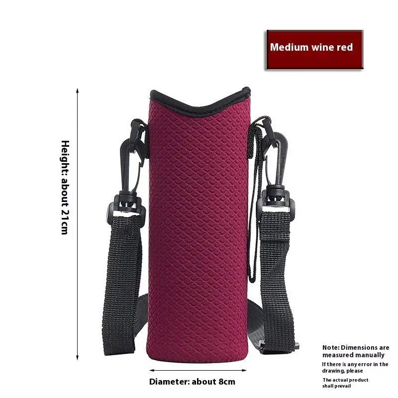 Portable Water Bottle Cover Insulated Bag Portable With Strap Water Bottle Case Cup Sleeve Vacuum Cup Sleeve Camping Accessories