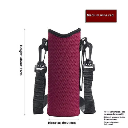 Portable Water Bottle Cover Insulated Bag Portable With Strap Water Bottle Case Cup Sleeve Vacuum Cup Sleeve Camping Accessories