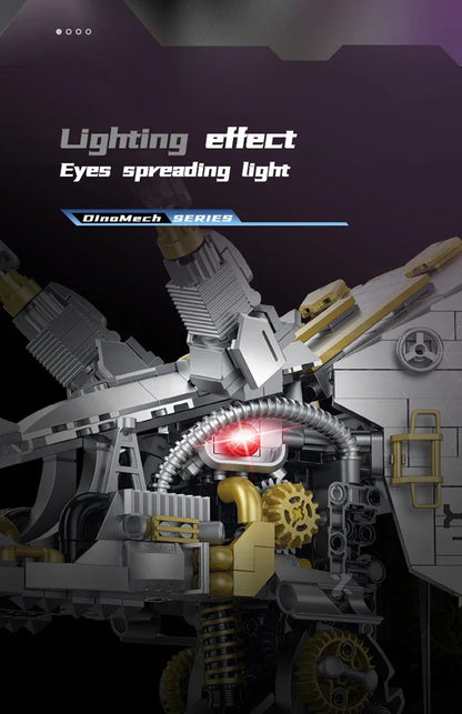 Mechanical Dinosaurs Building Blocks Model Simulated Electric Toys Christmas Gifts for Boys Kids Children Technical Toy Ornament