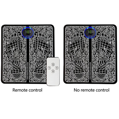 EMS Foot Booster Foot Circulation Massager 8 Modes USB Rechargeable Leg Muscle Stimulator Remote Control for Relax Feet and Legs