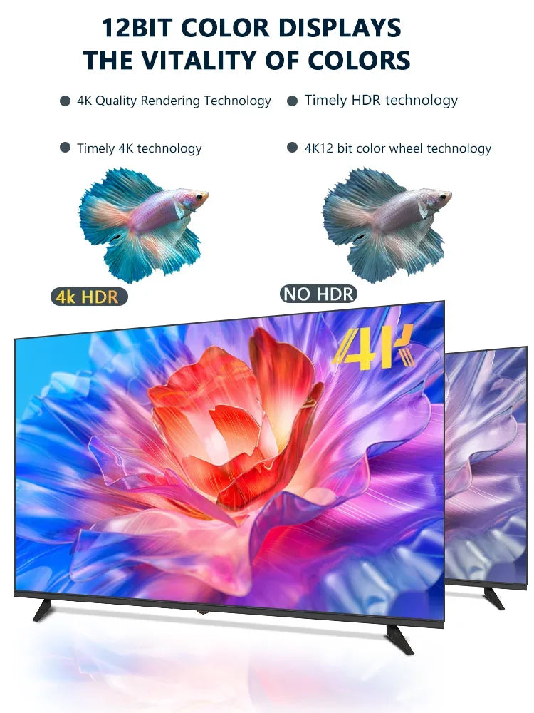 【Hot】Manufacture High Definition LED & LCD Smart TVs 19 24 32 43 50 55 60 65 Inch 2K 4K Android Smart Large Screen TV