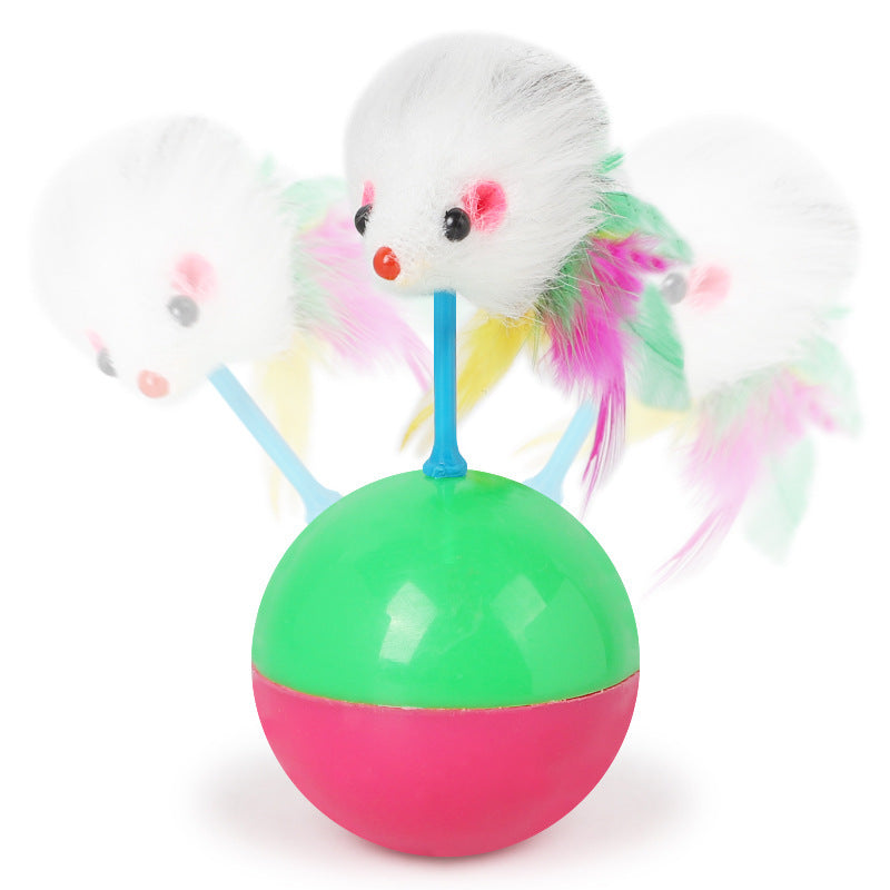 New cat toys set Mouse not tumbler fun teasing cats and dogs self high toys pet supplies set of toys teasing cat toys