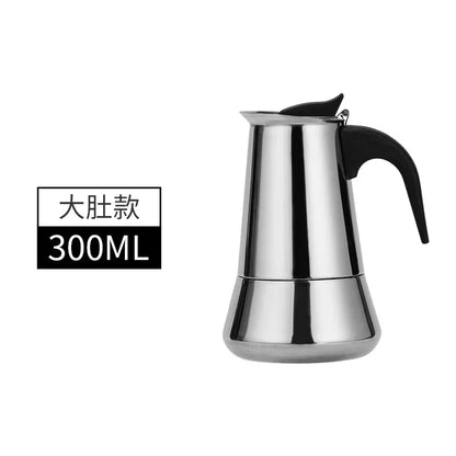 Explosions Stainless Steel Mocha Pot European Coffee Cup Portable Electric Coffee Pot Spot Wholesale