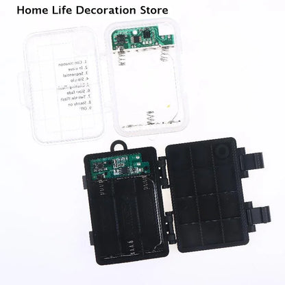 【TG】1 Set 3 Sections AA Battery Holder 3V No.5 Waterproof And Dustproof Battery Cartridge With Timing Function Battery Storage